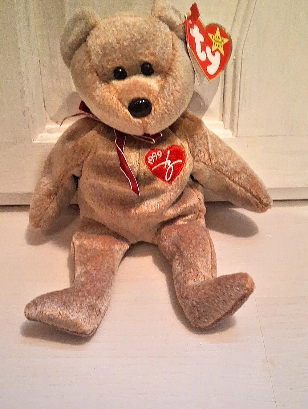 Ty 1999 Signature Bear Brown Plush Bear NWT